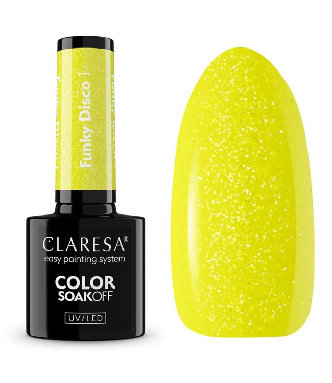 Claresa uv led gellak 5ml funky disco 1 yellow groove