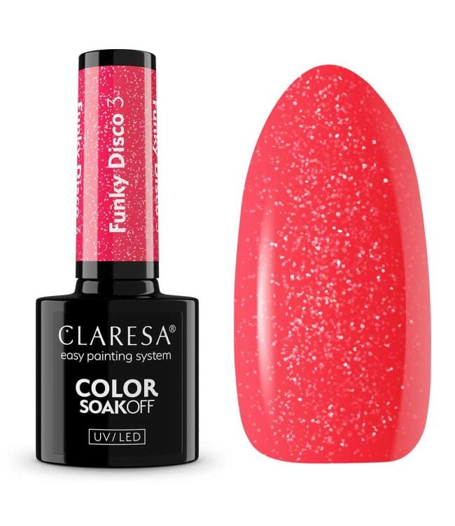 Claresa uv led gellak 5ml funky disco 3 coral twist