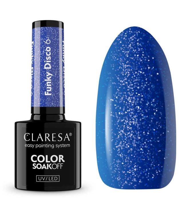 Claresa uv led gellak 5ml funky disco 6 blue beat