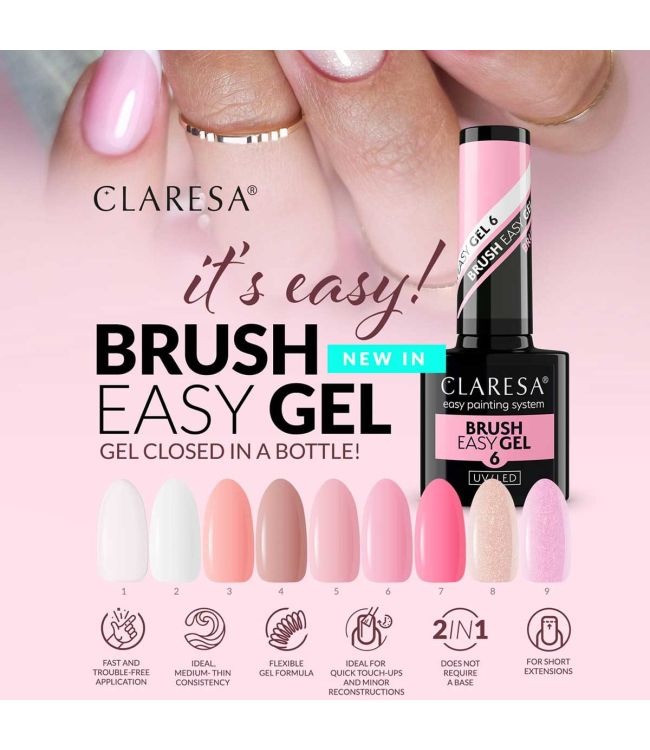 Claresa brush easy gel 9 5ml