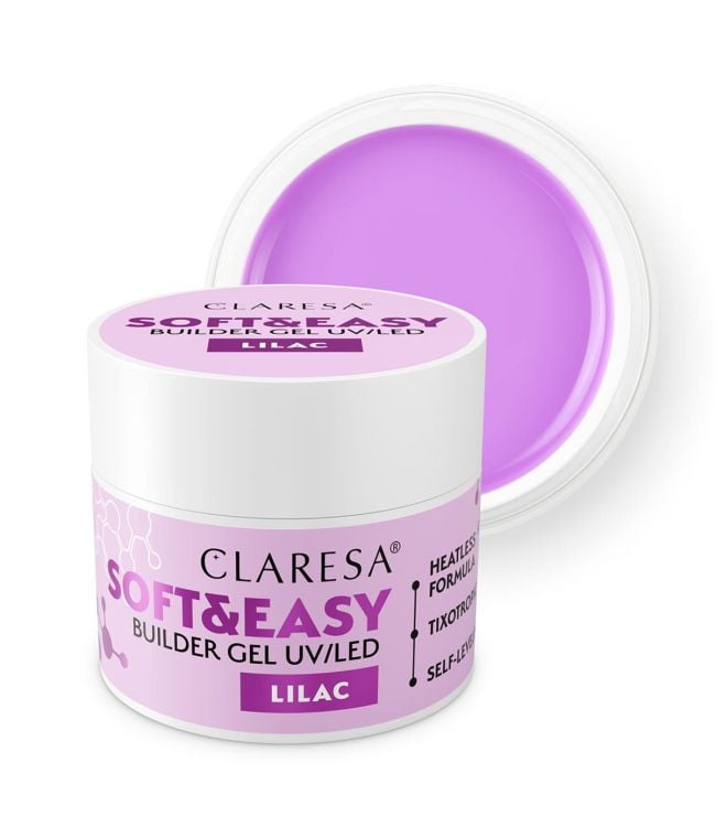 Claresa keratine soft easy builder gel lilac 45gr.