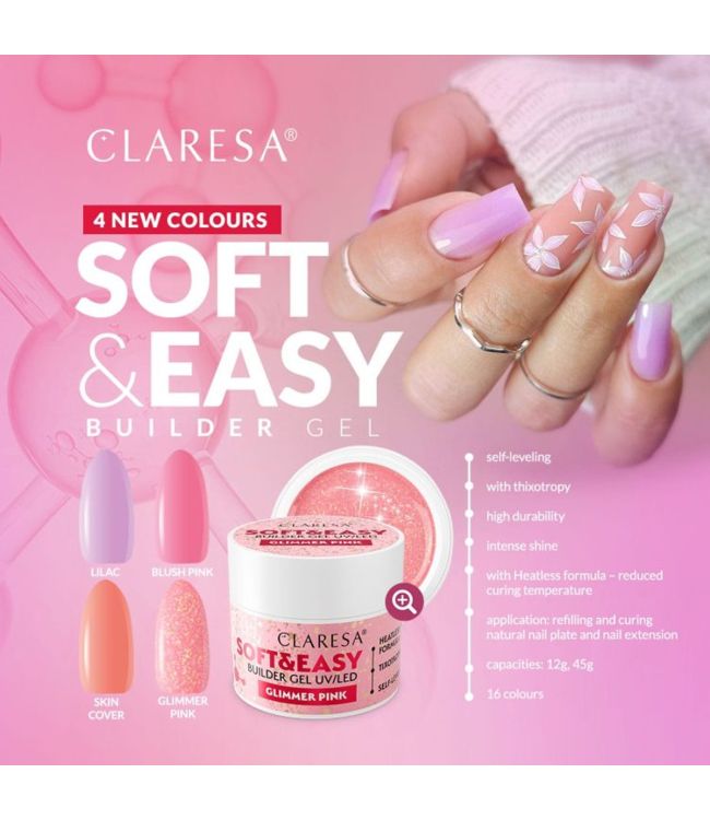 Claresa keratine soft easy builder gel skin cover 45gr.