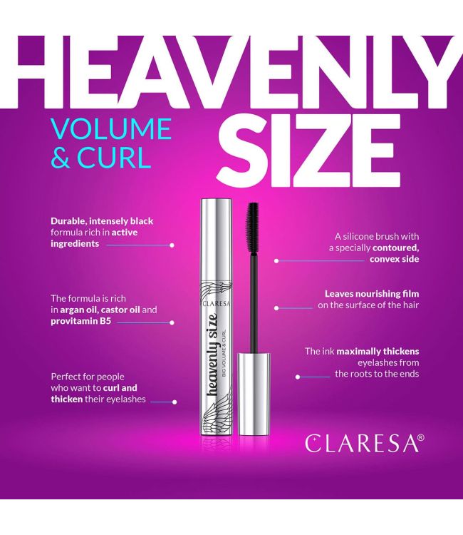 Claresa heavenly size mascara zwart 10ml