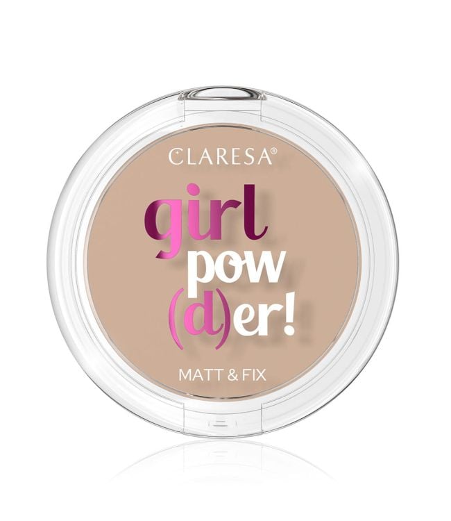 Claresa girl pow(d)er! matt fix pressed powder 03 sunkissed 12gr.
