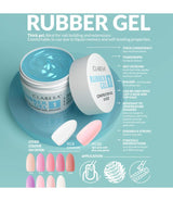 Claresa rubber gel 11 sparkle soft pink 90gr.