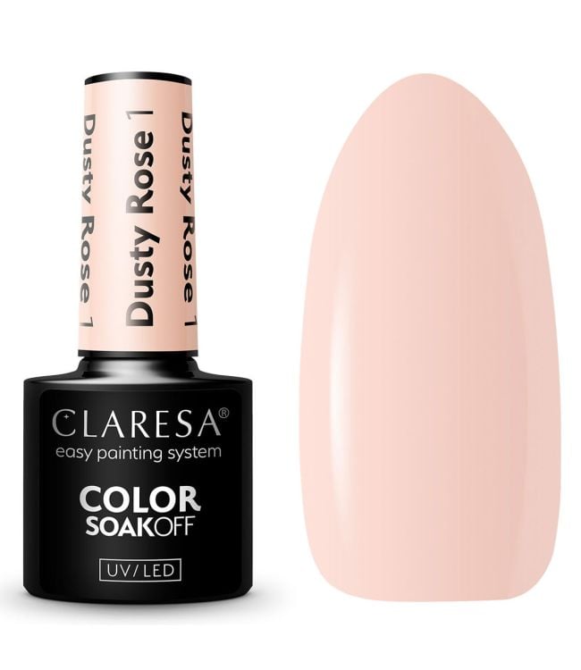 Claresa uv led gellak 5ml dusty rose 1