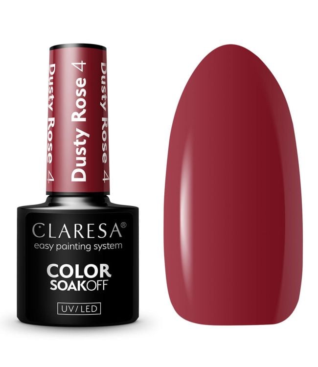 Claresa uv led gellak 5ml dusty rose 4