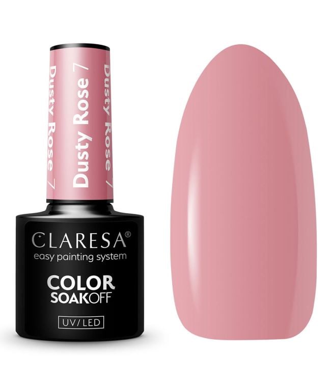 Claresa uv led gellak 5ml dusty rose 7