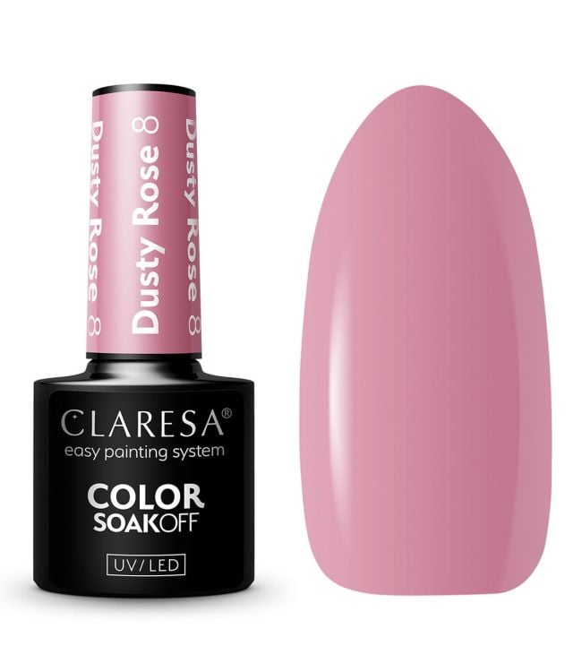 Claresa uv led gellak 5ml dusty rose 8