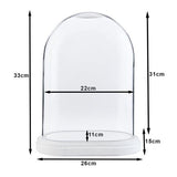Clayre eef stolp 6gl1764 transparent 26x15x33 cm
