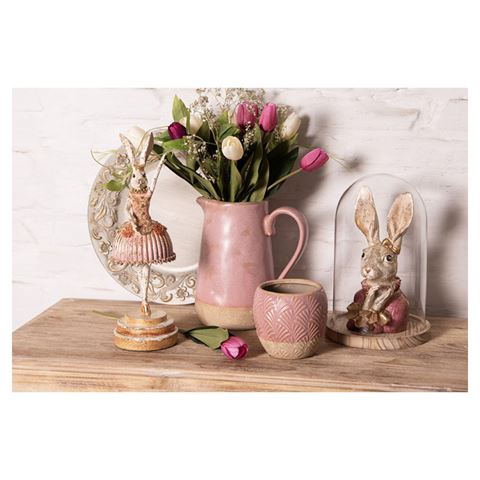 Clayre eef stolp 6gl2169 transparent 17x25 cm