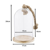 Clayre eef stolp 6gl2222 transparent 17x29 cm