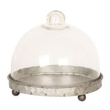Clayre eef stolp 6gl2492 grijs transparent 16x15 cm