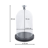 Clayre eef stolp 6gl2543 transparent 12x20 cm