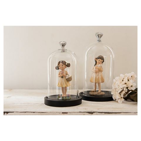 Clayre eef stolp 6gl2543 transparent 12x20 cm