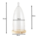 Clayre eef stolp 6gl3006 transparent 19x41 cm