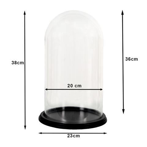 Clayre eef stolp 6gl3476 transparent 23x38 cm