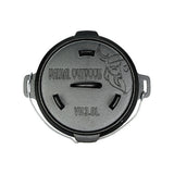 Valhal Dutch Oven Braadpan Gietijzer zonder pootjes 3,8 L