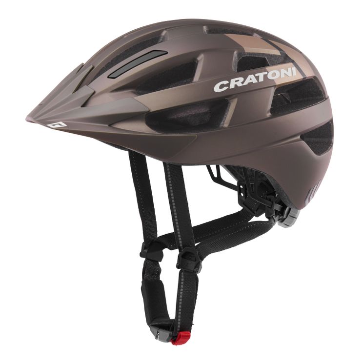 Helm cratoni velo-x brown metallic matt s-m