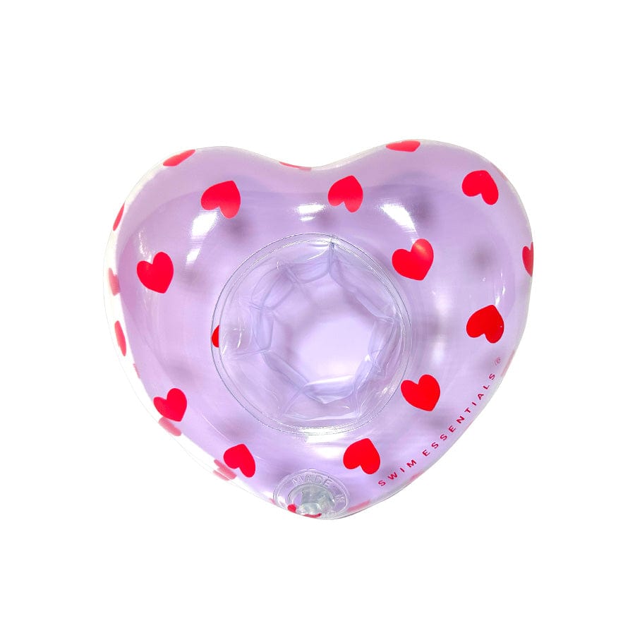 Sweet hearts | lila opblaasbare bekerhouder hart