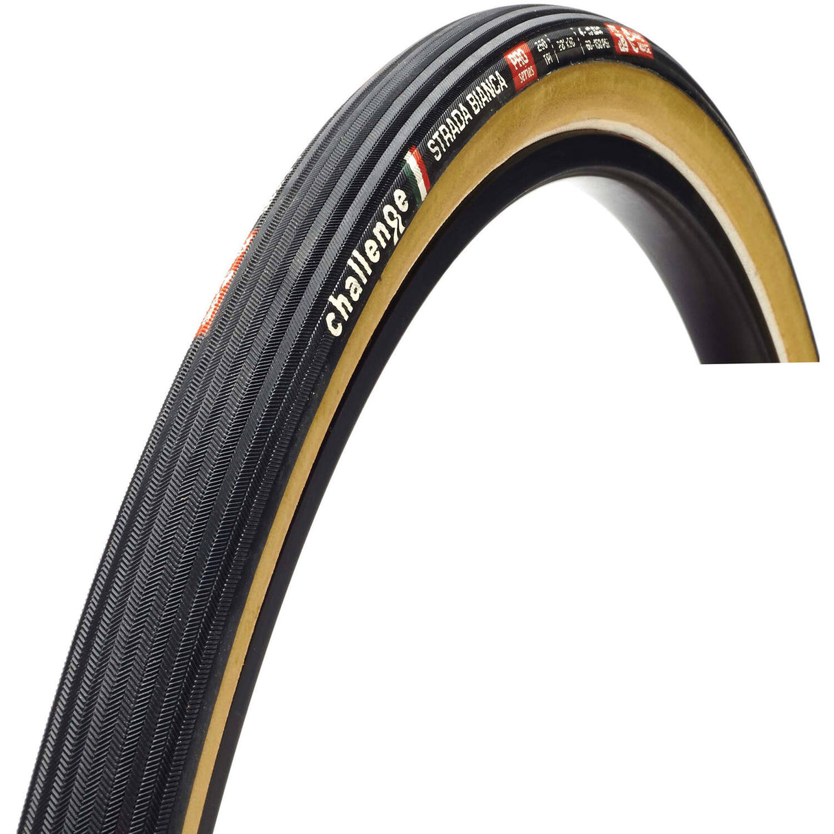 Challenge - strada bianca pro ot 700x30c zwart bruin