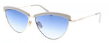 Daniel hechter Zonnebril DHS207 dames vlinder RVS cat. 3 blauw