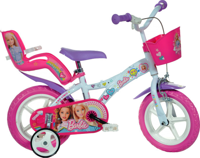 Dino 12 Inch 21 cm Meisjes Doortrapper Wit Roze