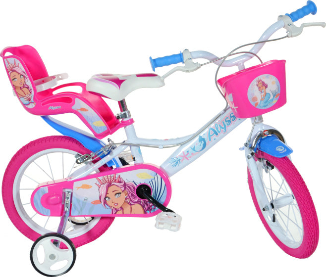 Dino Alyssa 16 Inch 27 cm Meisjes Knijprem Wit Roze