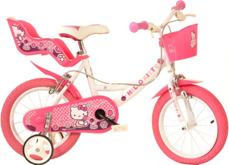 Dino Hello Kitty 14 Inch 23 cm Meisjes Knijprem Wit Roze