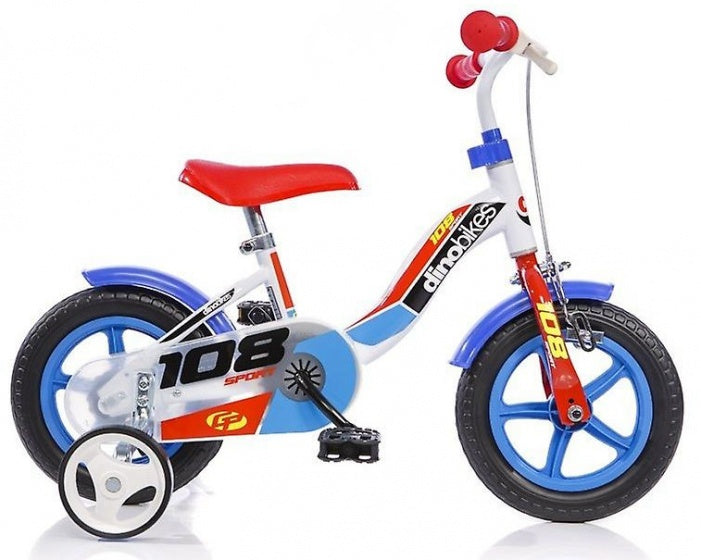 Dino 108 Sport 10 Inch 17 cm Jongens Doortrapper Blauw Wit