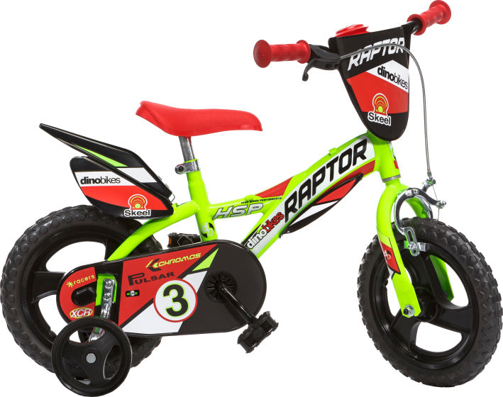 Dino Raptor 12 Inch 21 cm Jongens Doortrapper Lichtgeel Rood