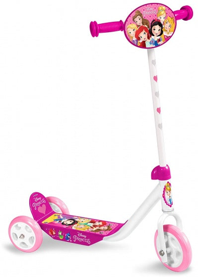 Disney 3-wiel kinderstep meisjes vrijloop wit roze