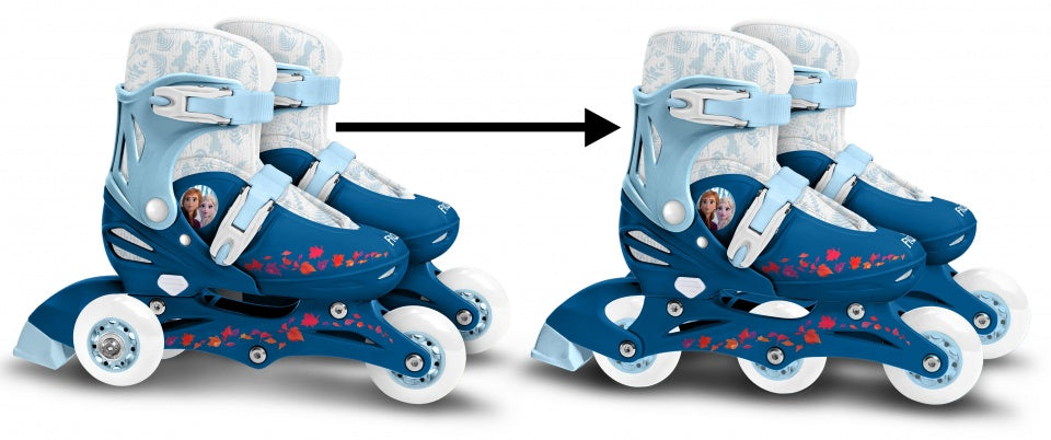 Disney Frozen 2 inline skates hardboot wit blauw maat 27-30