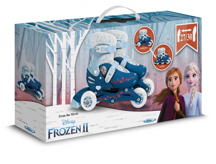 Disney Frozen 2 inline skates hardboot wit blauw maat 27-30