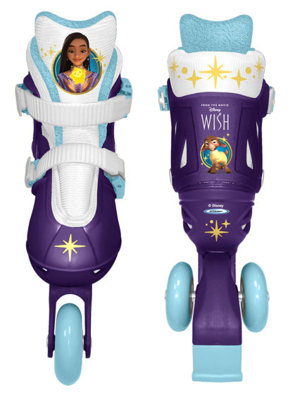 Disney Wish 2 in 1 Tri Inline Skates Semi-softboot Paars maat 27-30