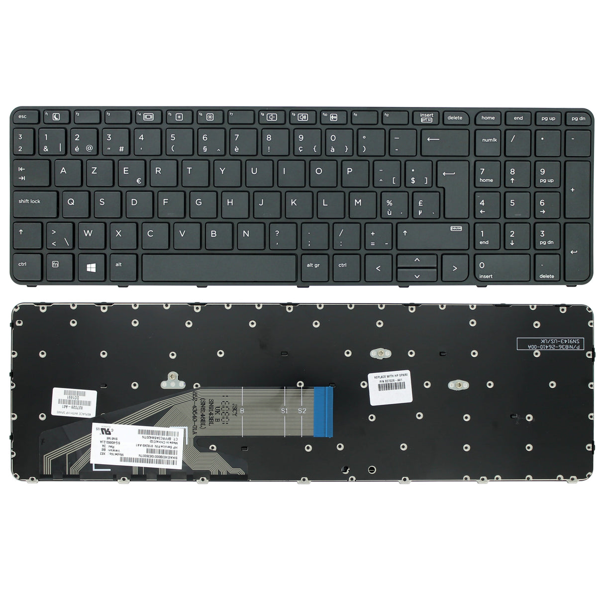 Hp laptop toetsenbord azerty be