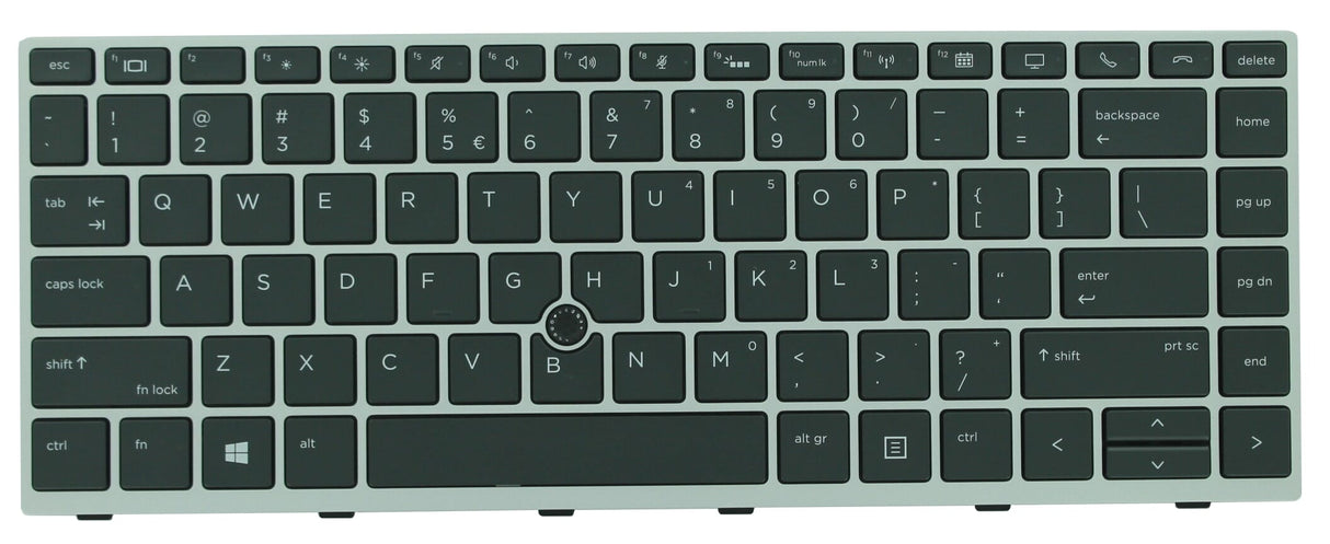 Hp laptop toetsenbord qwerty us + trackpoint, backlit