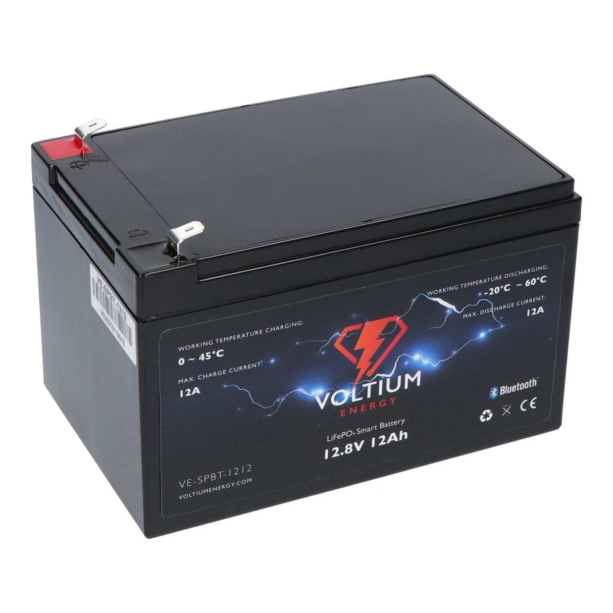 Voltium energy lifepo4 accu 12,8v 12ah bluetooth