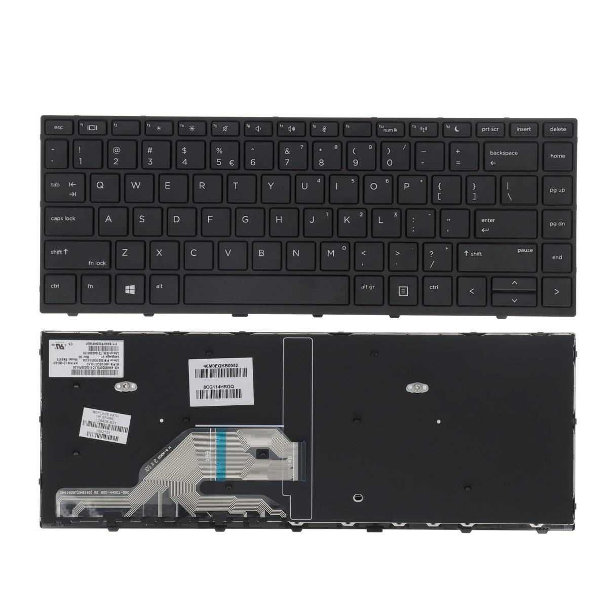 Hp laptop toetsenbord qwerty us