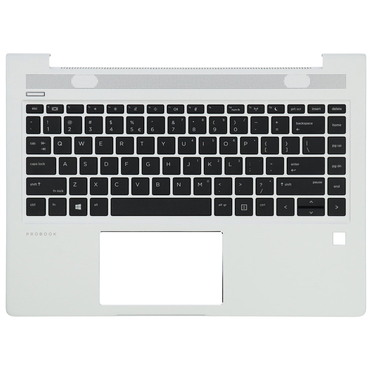 Hp laptop toetsenbord qwerty us + top cover - zilver