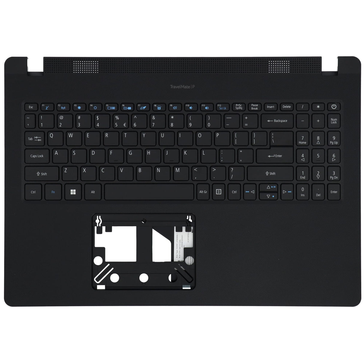 Acer laptop toetsenbord qwerty us + top cover, bl zwart