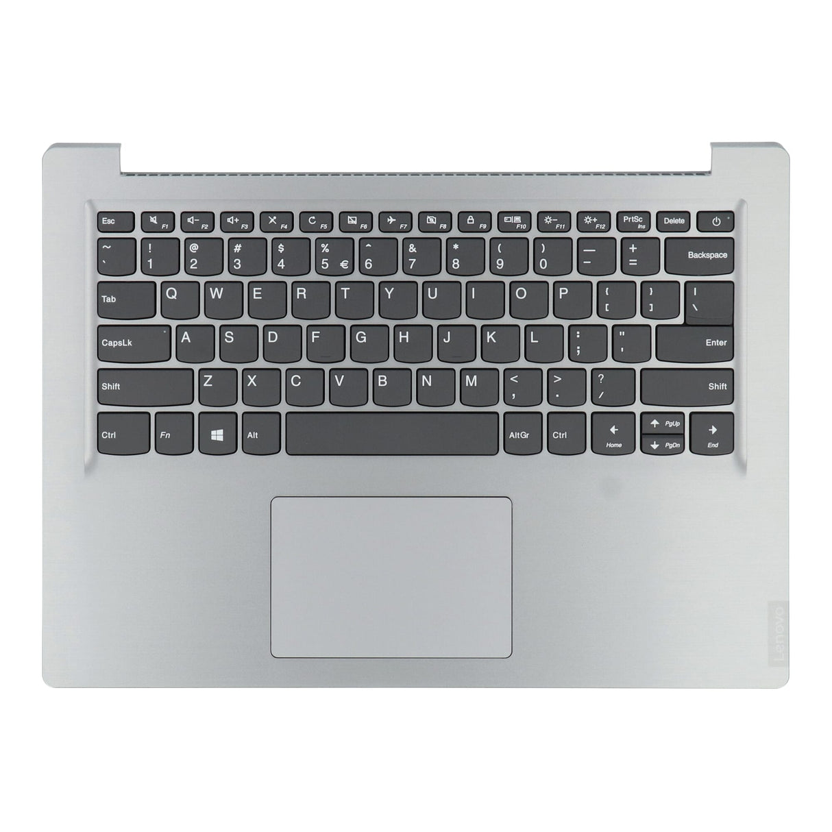 Lenovo laptop toetsenbord qwerty us + top cover - zilver