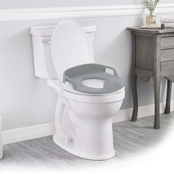 Dolu 3-in-1 educatief plaspotje met toiletverkleiner wit grijs