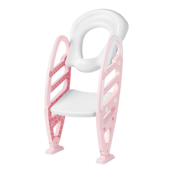 Dolu educatieve toilettrainer met trapje toiletverkleiner roze