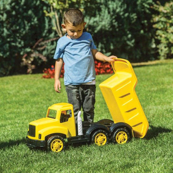 Dolu Truck Speelgoedvrachtwagen 83 cm Geel Zwart