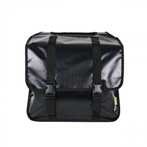 Dresco Dubbele fietstas Transporter 50 liter bisonyl zwart