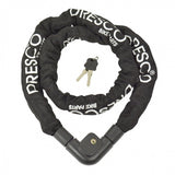 Dresco kettingslot 150 cm x 10 mm staal polyester zwart