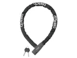 Dresco pantserslot kabel 100 cm rvs 3-delig zwart