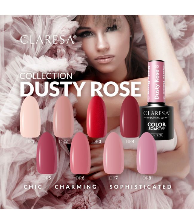 Claresa uv led gellak 5ml dusty rose 2