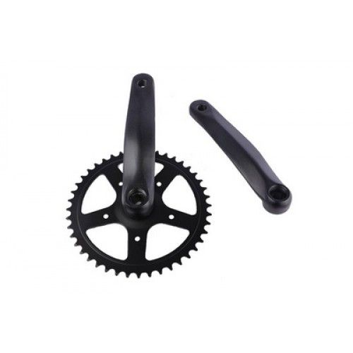 Qtcycletech qt cycle tech crankstel 44 tands 170 mm 3 32 staal alu zwart 0702782